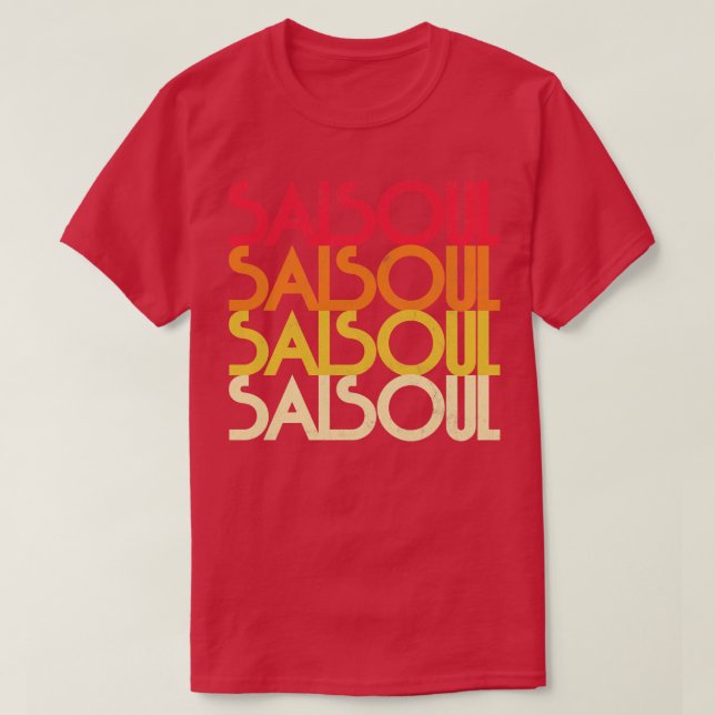 T-shirt Salsoul Retro Music Design (Design devant)