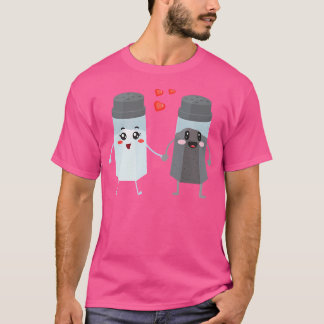 T-shirt Salt Et Poivre Shaker Couple Cadeau Pour Chefs Et 