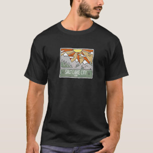 T-shirt Salt Lake City Utah Mountains UT Vacances Souvenir