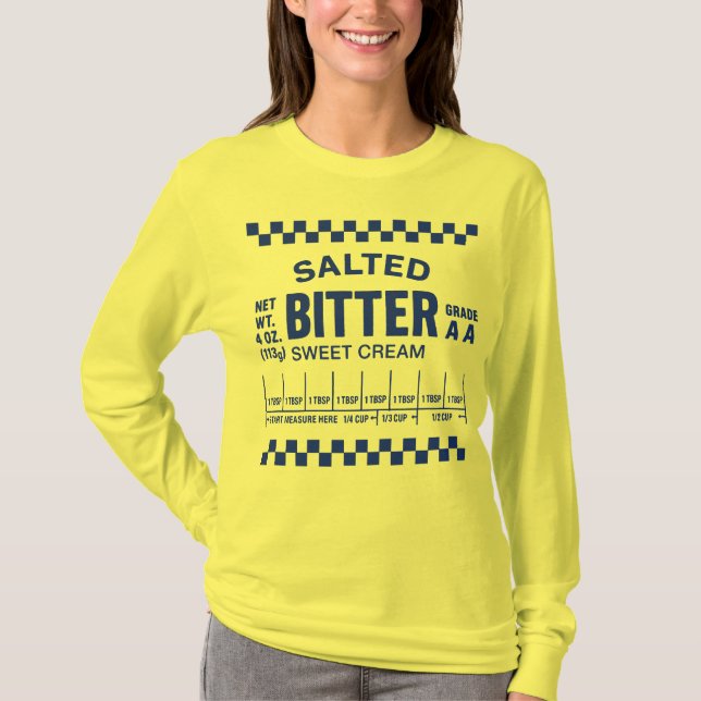 T-shirt Salted Butter Measurement Guide (Devant)