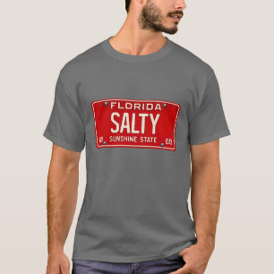 T-shirt Salty Life 1969 Plaque d'immatriculation Rétro F