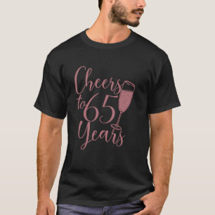 T-shirt Salue À 65 Ans Pour Les Femmes Son Anniversaire 65
