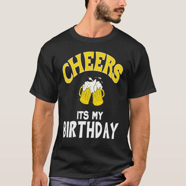 T-shirt Salue Mon Anniversaire Soirée Bière Adulte B (Devant)