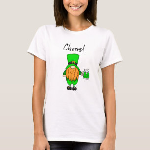 T-shirt Salue St Patrick's Day Leprechaun   Bière verte