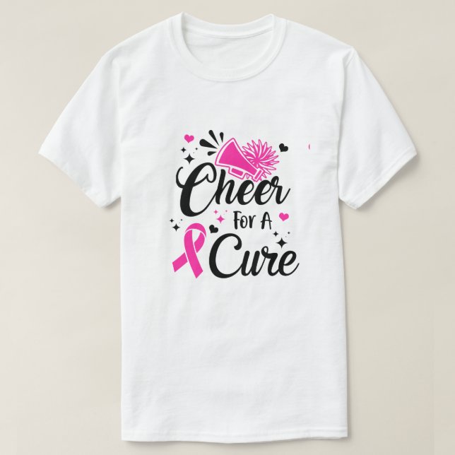 T-shirt Saluez Pour Une Sensibilisation Cure Au Cancer Du  (Design devant)