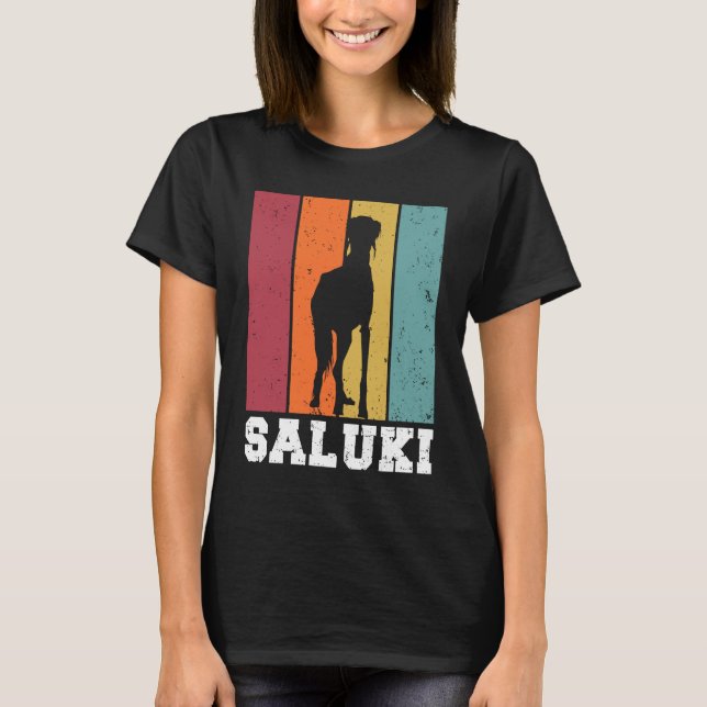 T-shirt Saluki Vintage  2 (Devant)