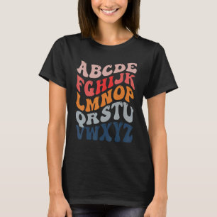 T-shirt Salut Alphabet Retour À L'école Maternelle Enseign