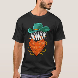 T-shirt Salut Amoureux de Cow-boy Rodéo Occidental Cavalie