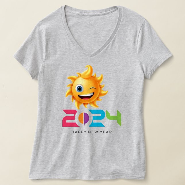 T-shirt "Salut au Vogue du Nouvel An 2024" (Poser)