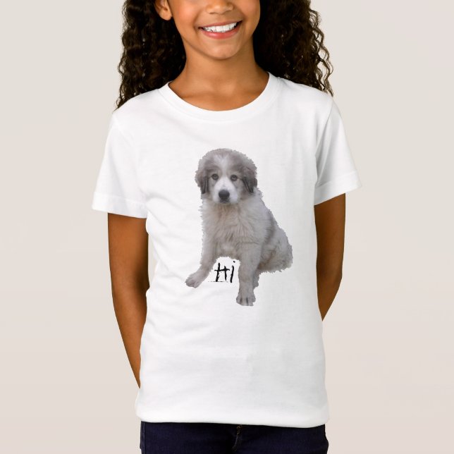 T-Shirt salut chiot secondaire (Devant)