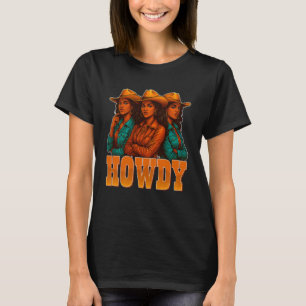 T-shirt Salut Cow-Girls Noires Mois de l'Histoire des Noir
