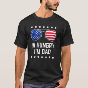 T-shirt Salut faim Je suis papa Lunettes de soleil 4 juill