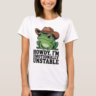 T-shirt Salut, je suis une chemise de grenouille émotionne