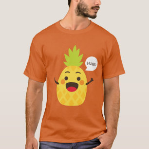 T-shirt Salut les amis ! Illustration d'ananas