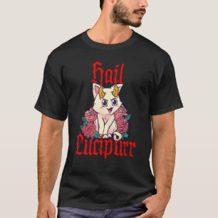 T-shirt Salut Lucipurr Chat Sataniste 1