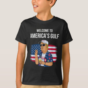 T-shirt Salutation De Gulf Beach Of America Patriotic