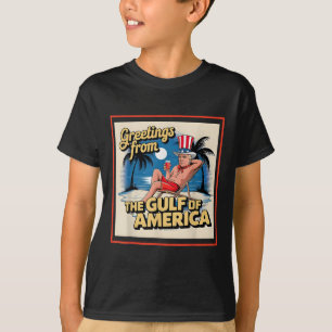 T-shirt Salutation Du Golfe De L'Amérique Trump Patrio