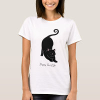 Salutation du soleil vers le bas chat noir yoga