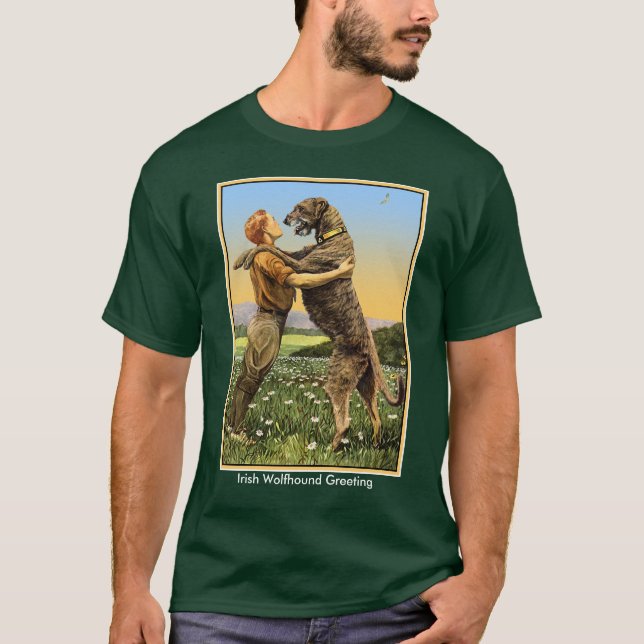 T-shirt "Salutation irlandaise de Wolfhound" (Devant)