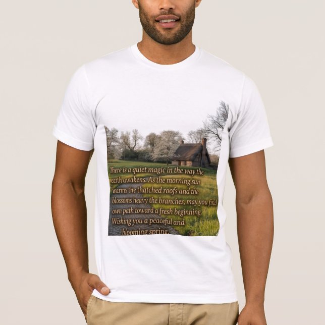 T-shirt Salutation printanière de la campagne (Devant)