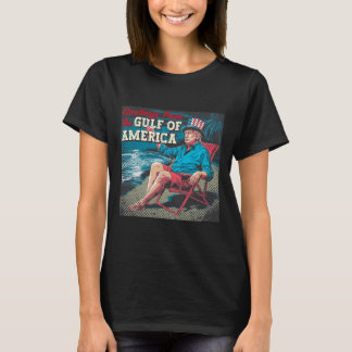 T-shirt Salutation Trump De La Partie Gulf Beach Of Americ