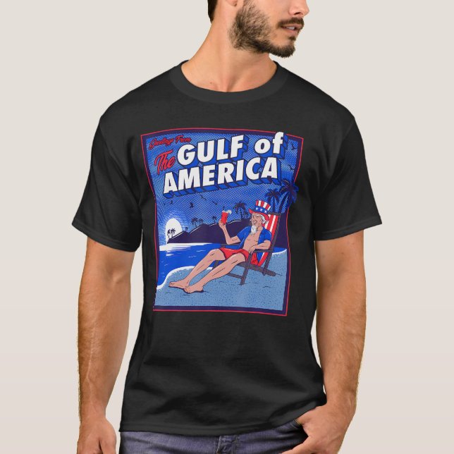 T-shirt Salutation Trump Du Patriotique Du Golfe De L'Amér (Devant)