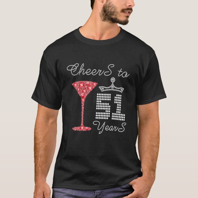 T-shirt Salutations À 51 Ans 51E Anniversaire Tenue De Fêt (Devant)