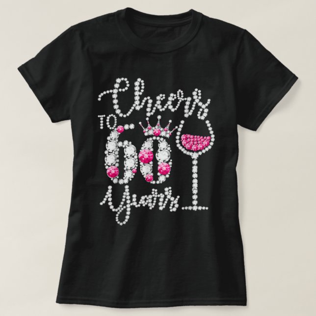 T-shirt Salutations À 60 Ans Cadeau 60e Anniversaire Reine (Design devant)