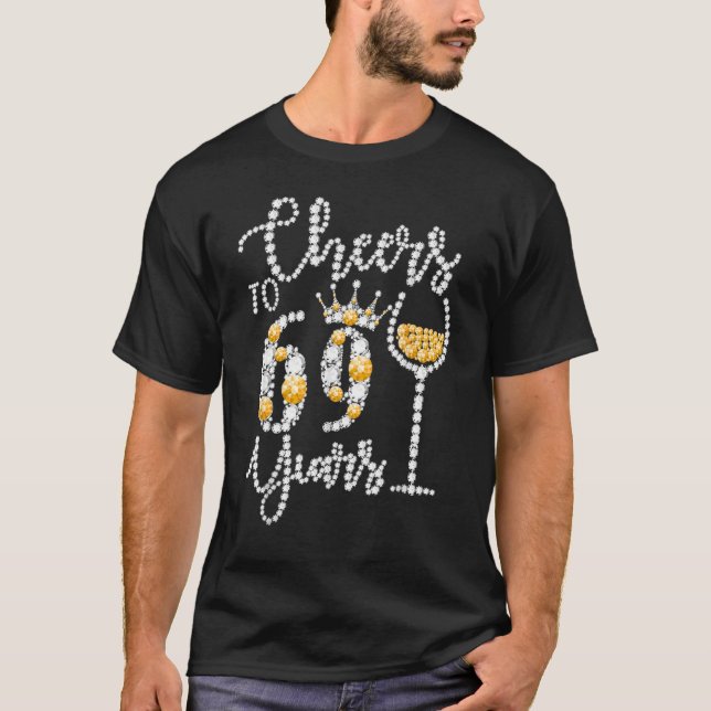 T-shirt Salutations À 69 Ans Joyeux 69ème Anniversaire Rei (Devant)