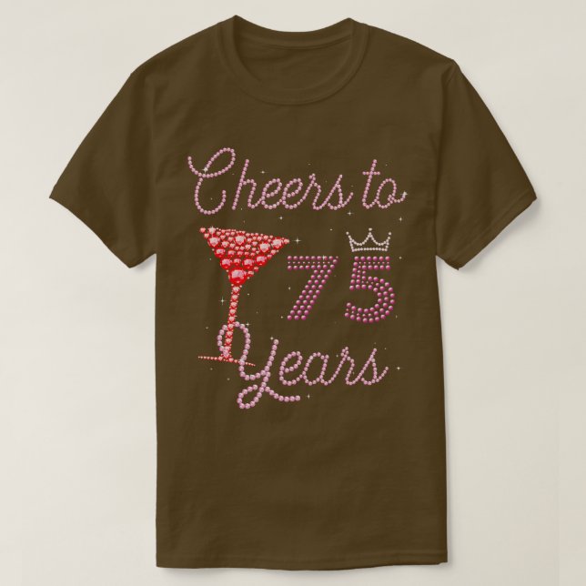T-shirt Salutations À 75 Ans 75E Anniversaire Anniversaire (Design devant)