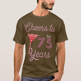 T-shirt Salutations À 75 Ans 75E Anniversaire Anniversaire