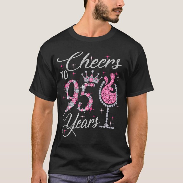 T-shirt Salutations à 95 ans heureux 95ème anniversaire re (Devant)
