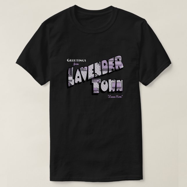 T-shirt Salutations de Lavender Town  (Design devant)