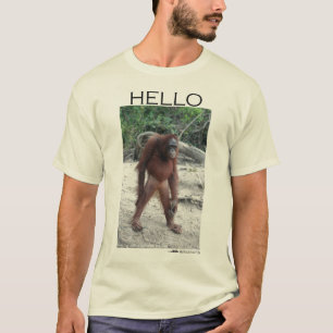 T-shirt Salutations d'un orang-outan