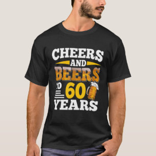 T-shirt Salutations Et Bières À 60 Ans Drôle 60E Anniversa