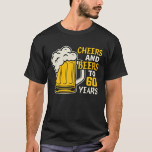 T-shirt Salutations Et Bières À 60 Ans Famille Anniversair