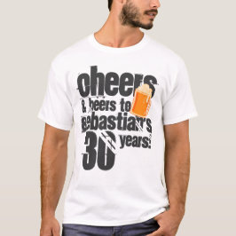 T-shirt Salutations et bières Anniversaire personnalisé