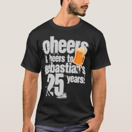 T-shirt Salutations et bières Anniversaire personnalisé