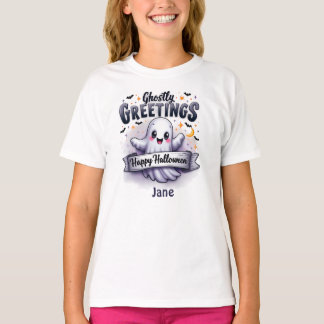 T-shirt Salutations Ghoost Happy Halloween Ghost