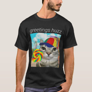 T-shirt Salutations Huzz Funny Gen Z Gen Alpha Slang Mème