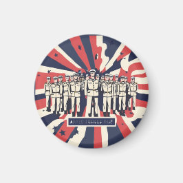 T - Shirt "Salute to Service: Happy Armed Forces D Magnet