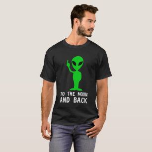 T-shirt Salute vert Alien drôle personnalisable
