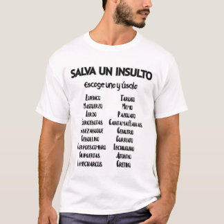 T-shirt Salva un insulto