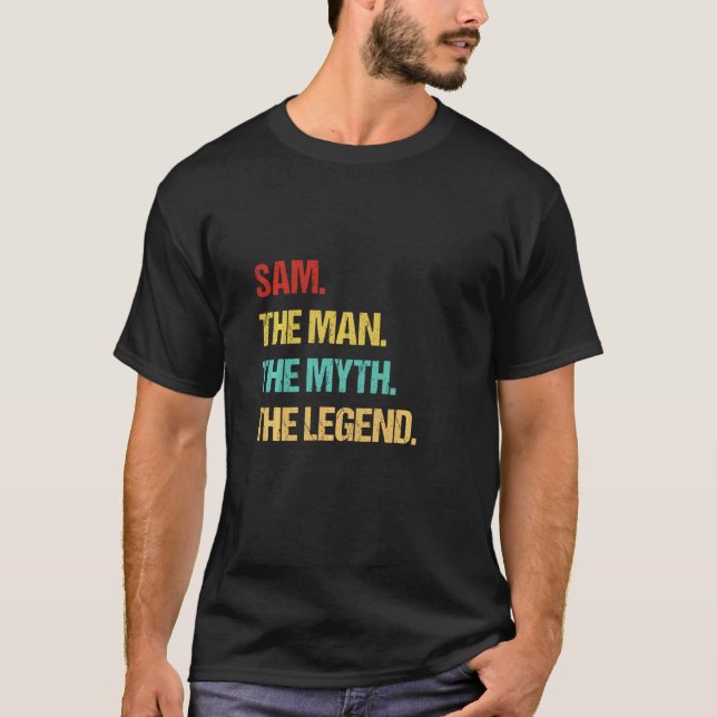 T-shirt Sam L'Homme Le Mythe La Légende (Devant)