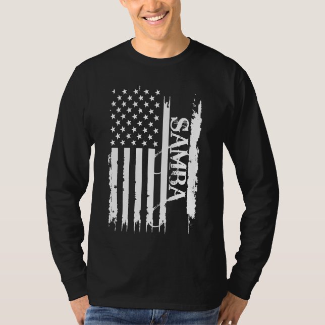 T-shirt Samba États-Unis déprimés avec le drapeau américai (Devant)