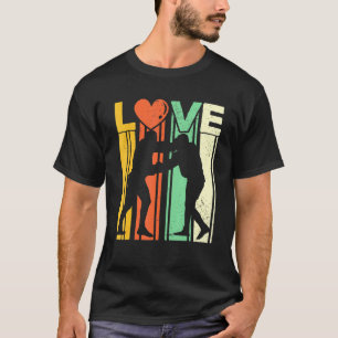 T-shirt Sambo judo Lutte Martial art LOVE style rétro