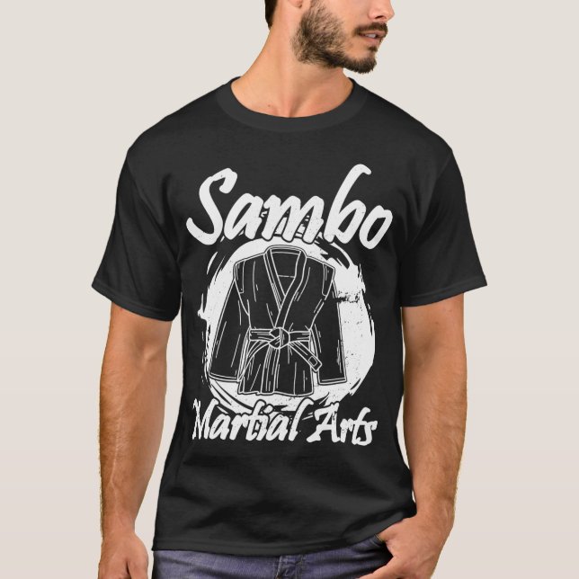 T-shirt Sambo lutte arts martiaux Russie martiale (Devant)