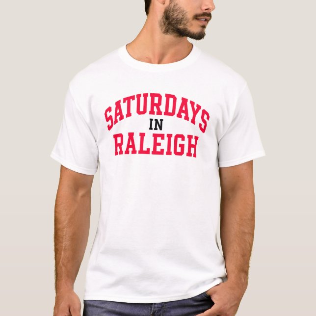 T-shirt samedi à Raleigh - Jeu Day College Football (Devant)