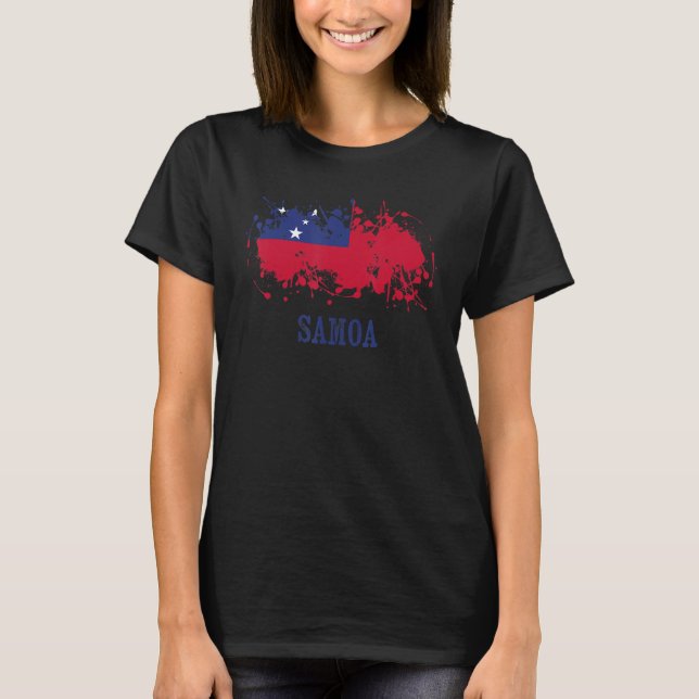 T-shirt Samian enthusiasts for Samoa and Samoa (Devant)