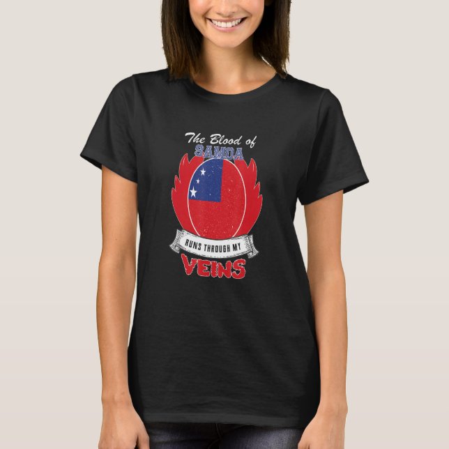 T-shirt Samoa dans mes veines (Devant)